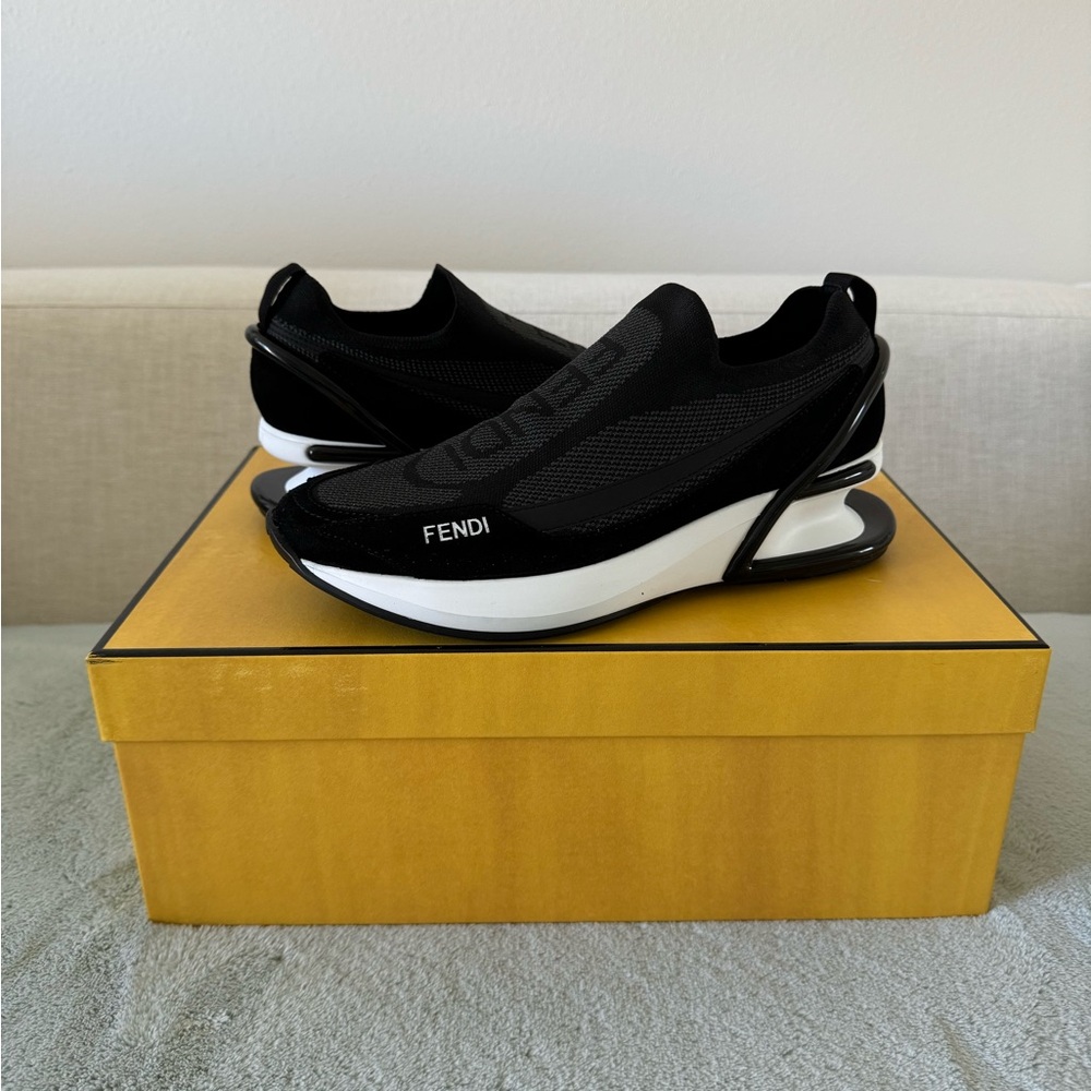 Fendi Black Sneakers in size 37–7.5 US. EUC.
